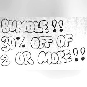 Bundle 30% off 2 items or more
